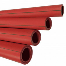 Полипропиленовая труба круглая красная противопожарная SDR 17 PP-R 160х9,5 мм ГОСТ/ТУ